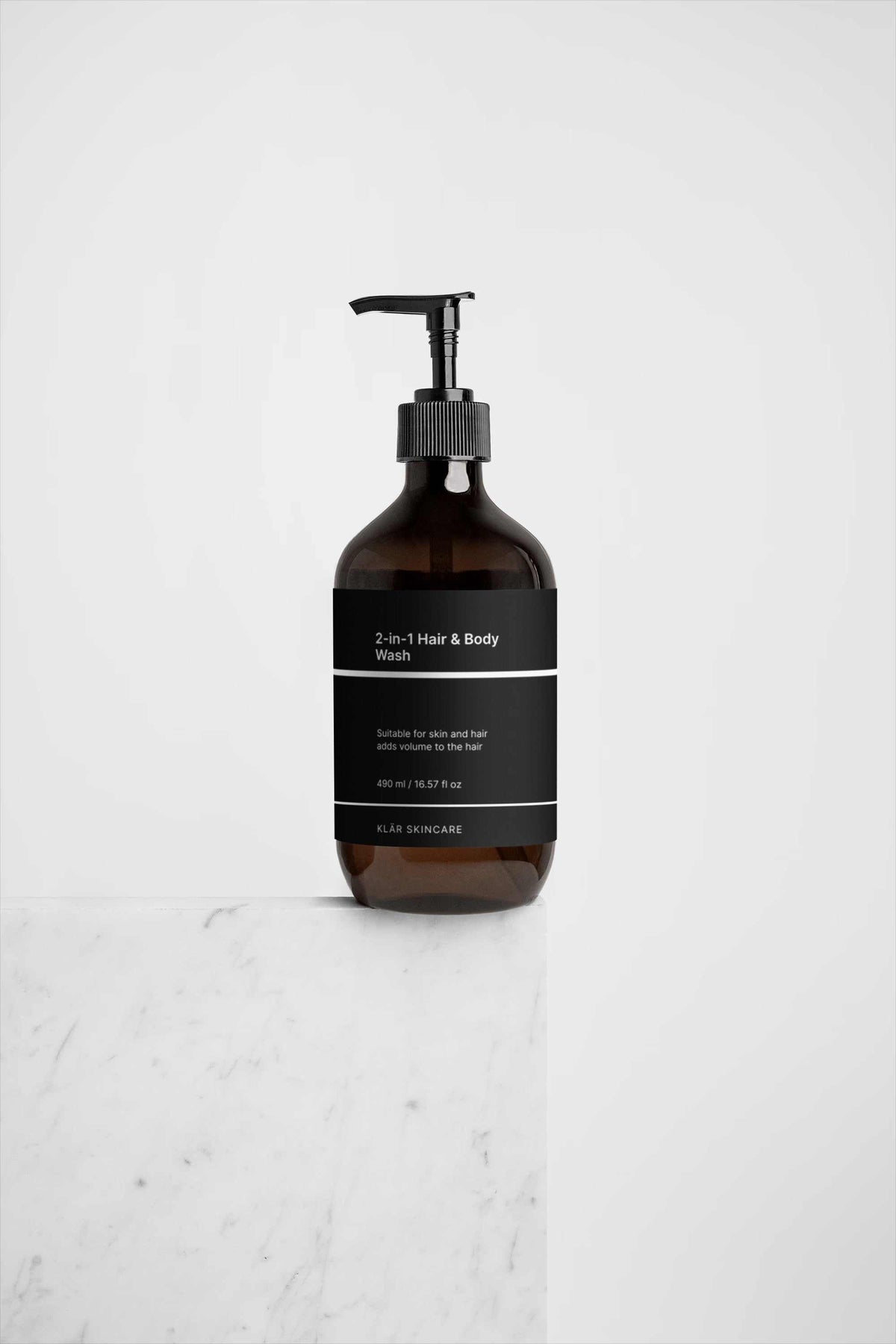 KLÄR 2-in-1 hair and body wash for men with aloe vera