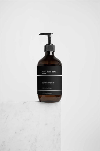 KLÄR 2-in-1 hair and body wash for men with aloe vera