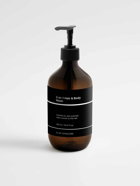 KLÄR aloe hair and body wash for men 250ml bottle